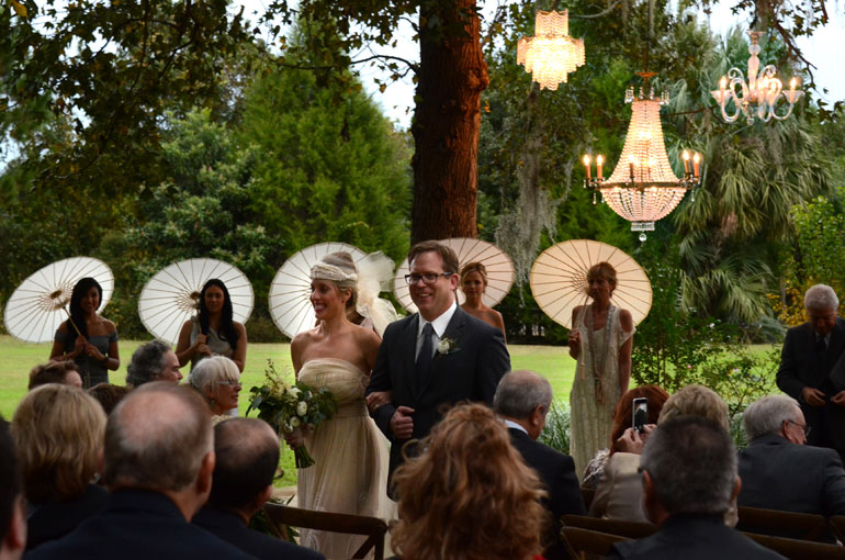 outdoor chandeliers for and elegant wedding