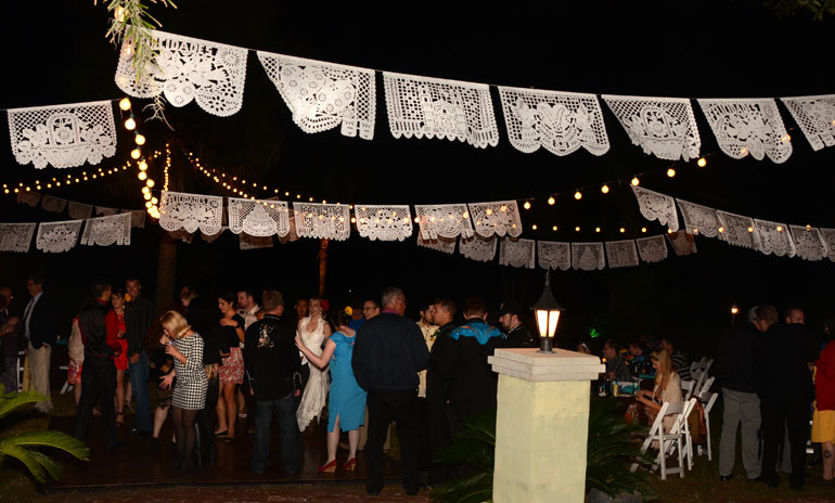 unique mexican wedding lighting